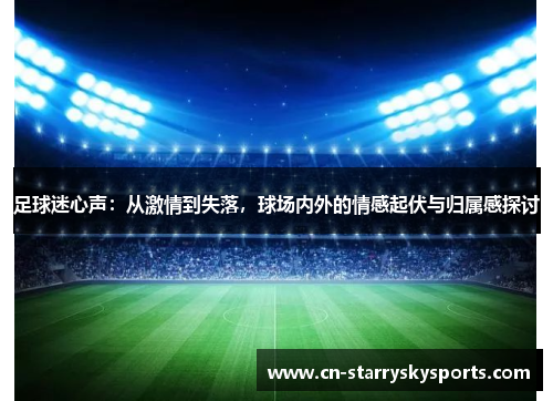 足球迷心声：从激情到失落，球场内外的情感起伏与归属感探讨